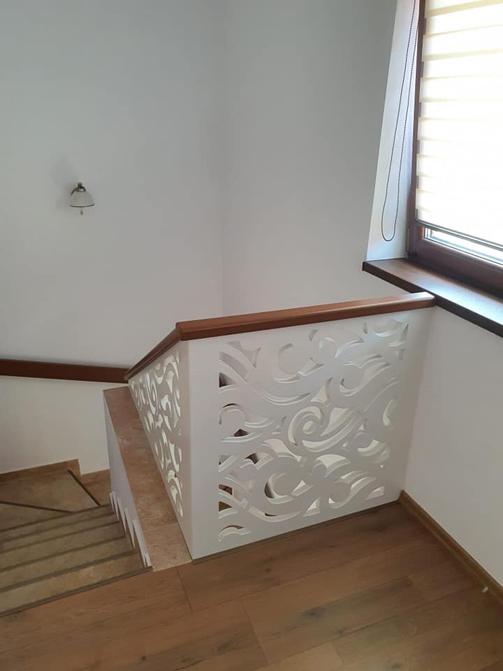 Balustrada Ornamentala Aplicata cu mana curenta - Model Serpuit