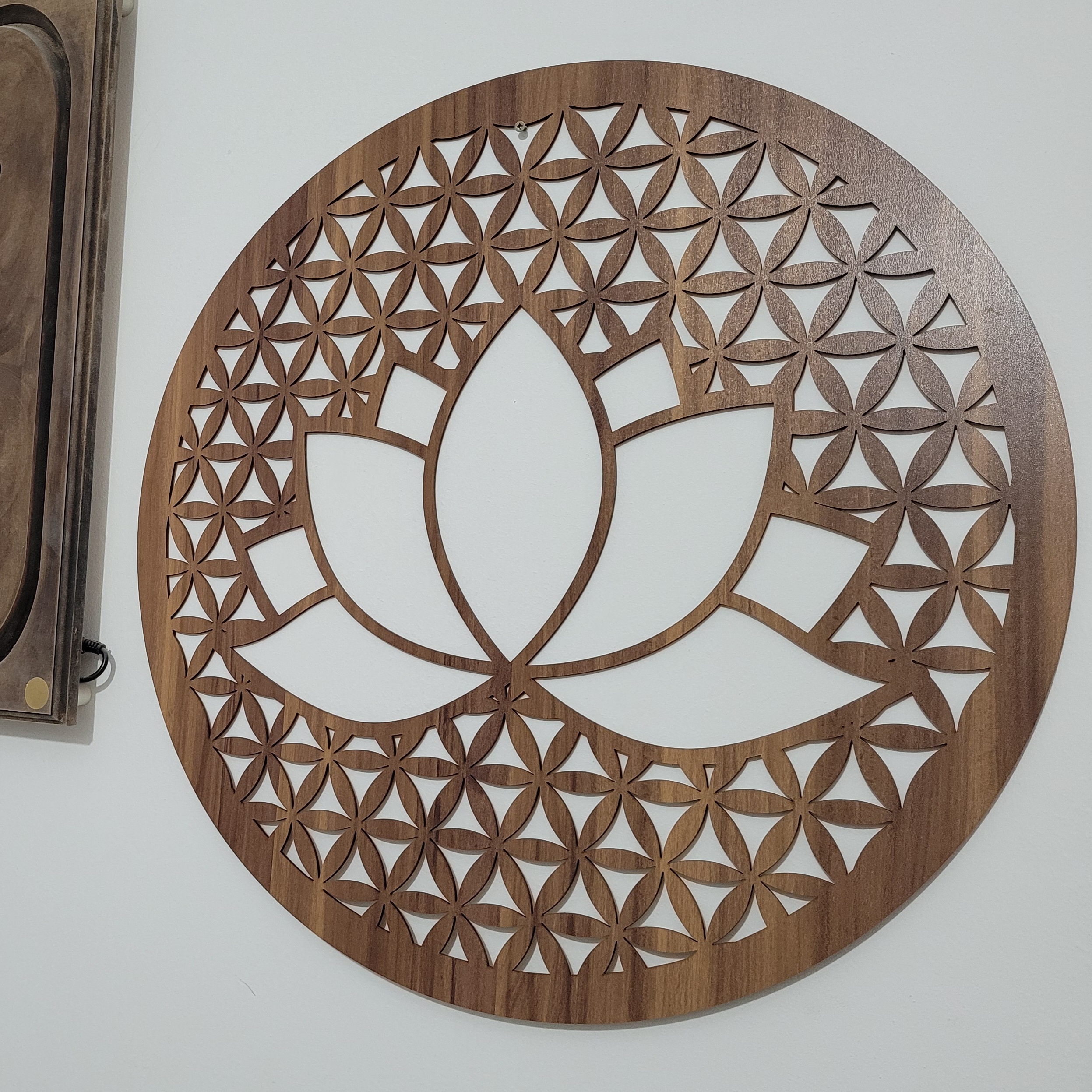 Decoratiune - "Floarea Vietii & Floare de Lotus" - Model 02