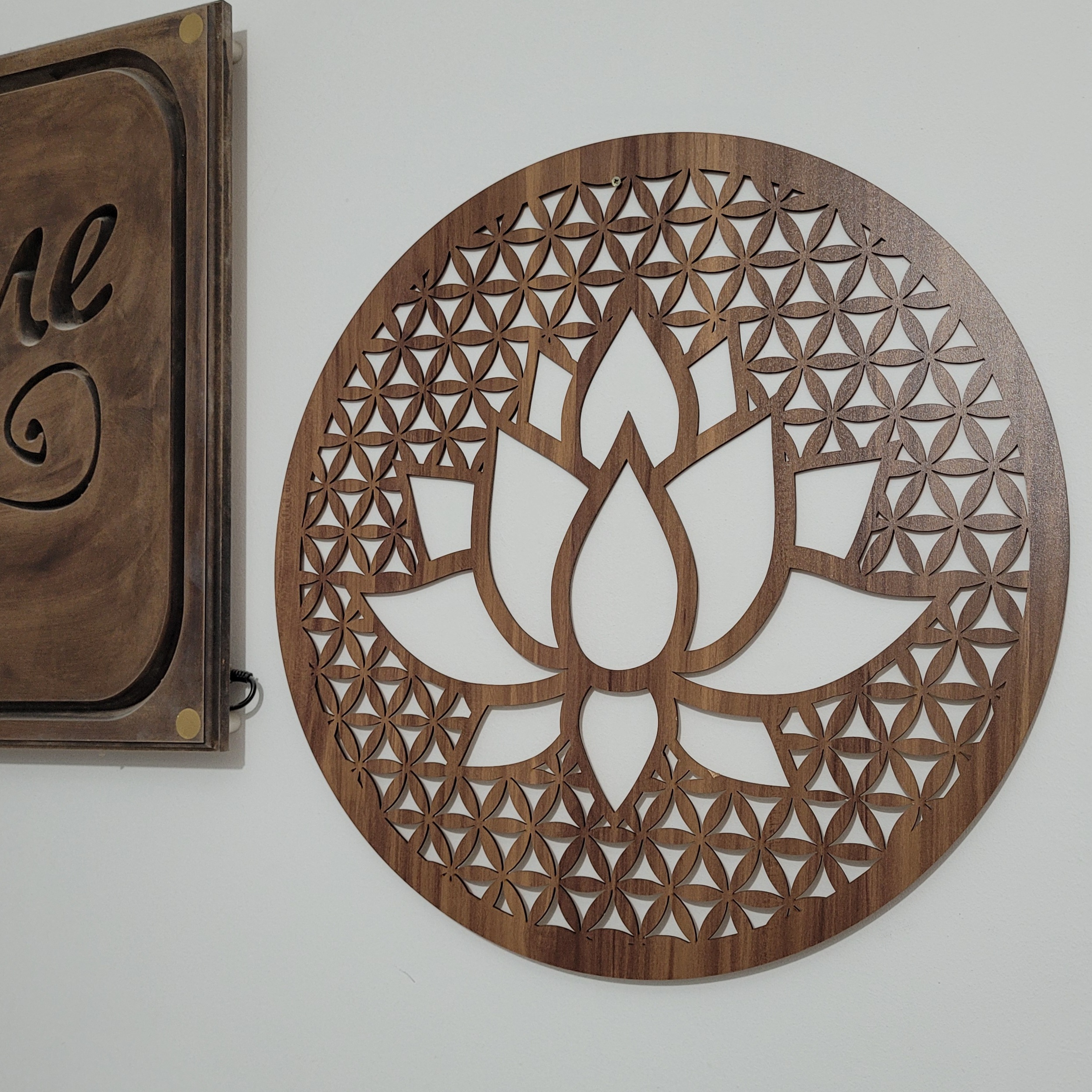 Decoratiune - "Floarea Vietii & Floare de Lotus" - Model 01