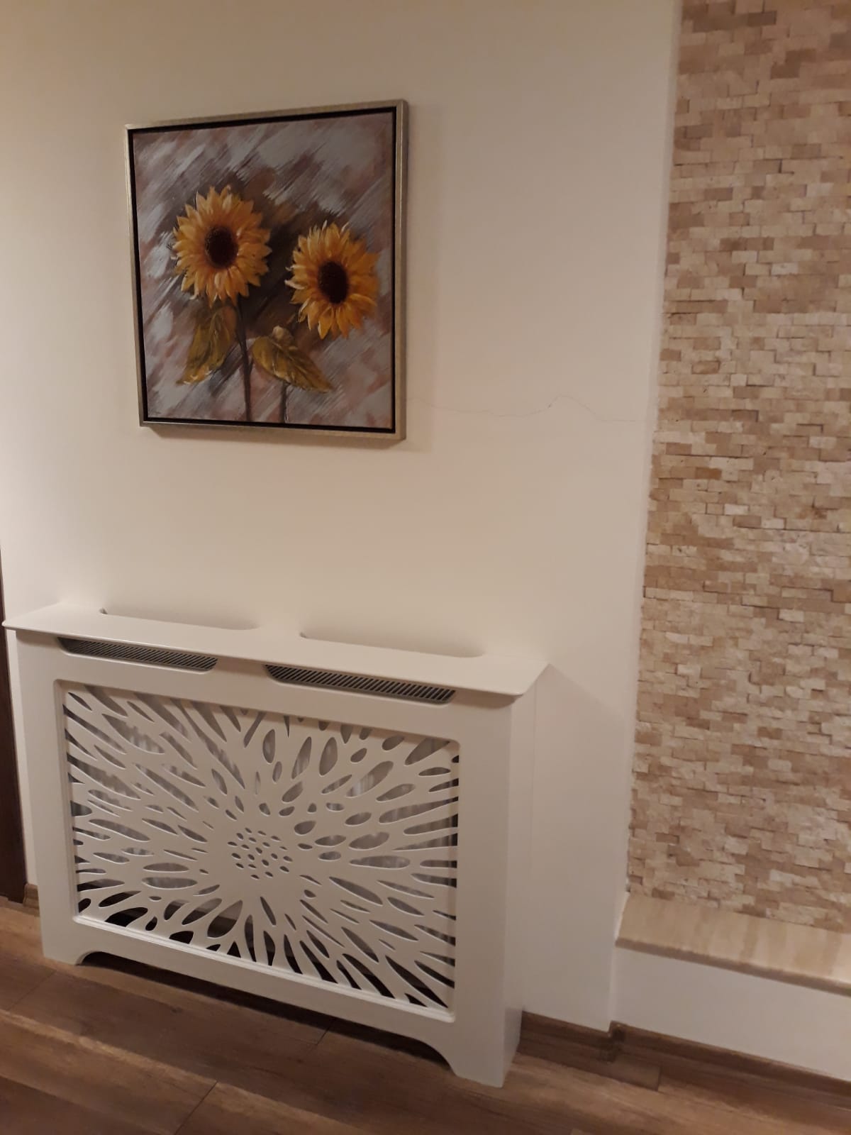 Masca de Calorifer cu picior drept - Model Flower Power