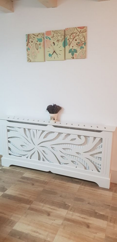 Masca de Calorifer cu soclu simplu  - Model Floral