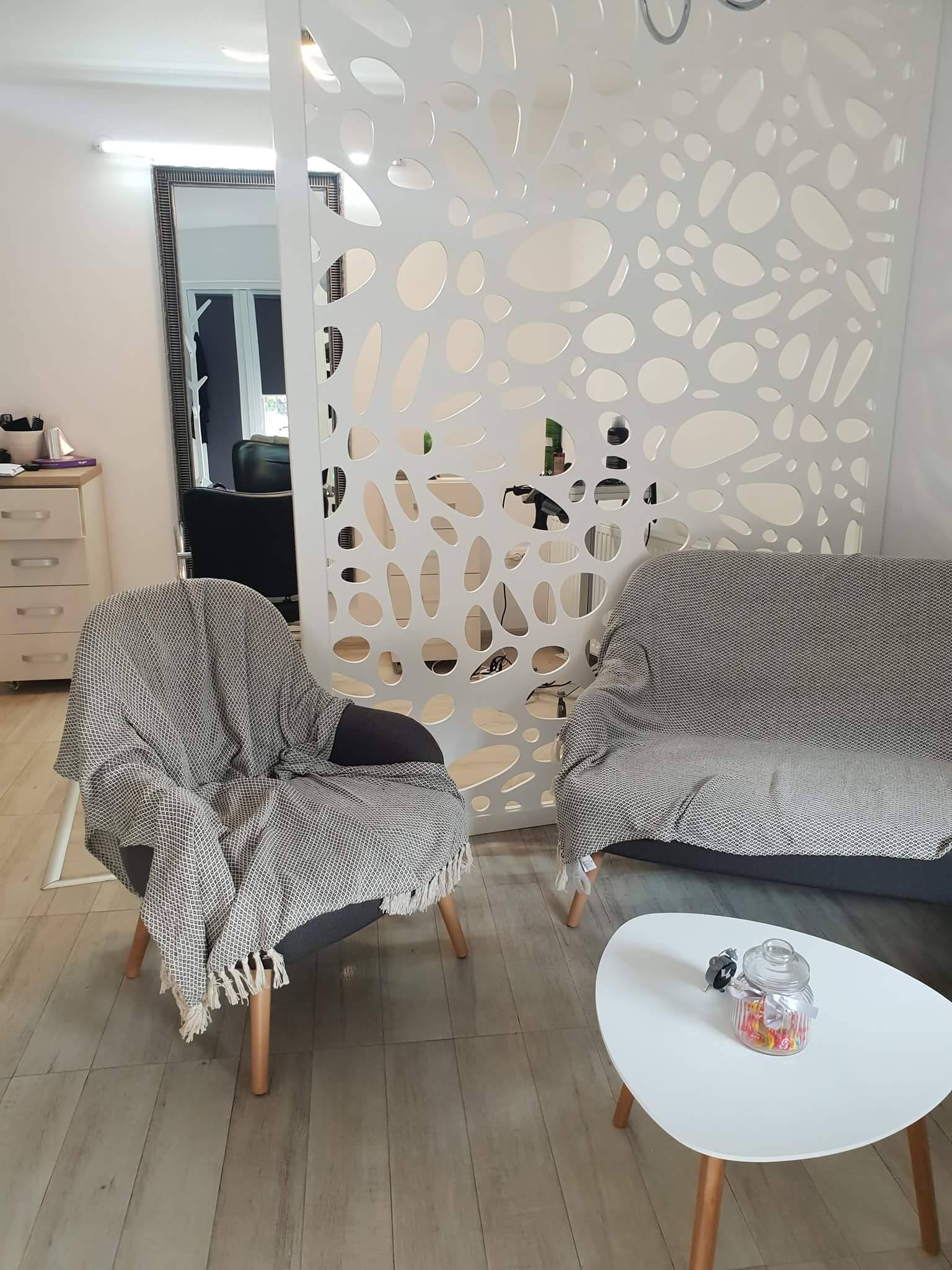 Paravan Decorativ/Despartitor cu rama adaugata - Model Picaturi