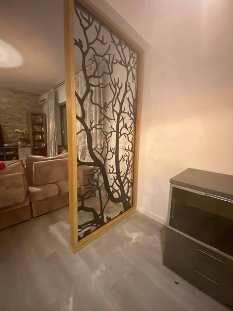 Paravan Decorativ/Despatitor cu rama adaugata - Model Arbore