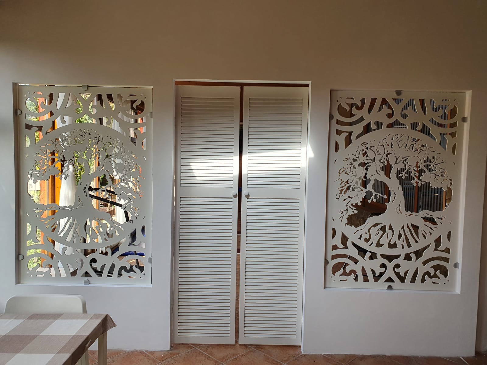 Paravan Decorativ Incastrat - Model Arborele Vietii