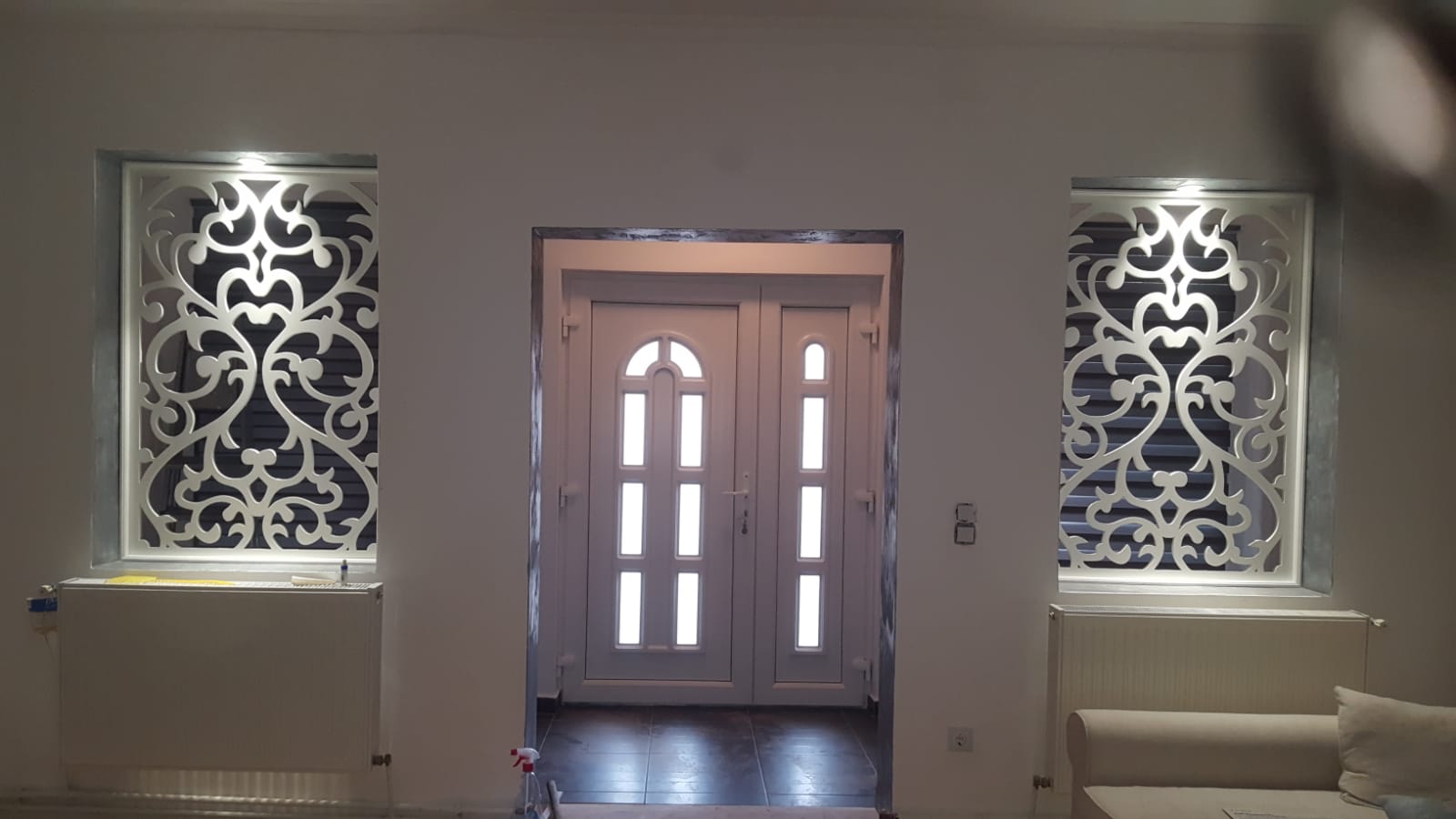 Paravan Decorativ Incastrat - Model Floral 03